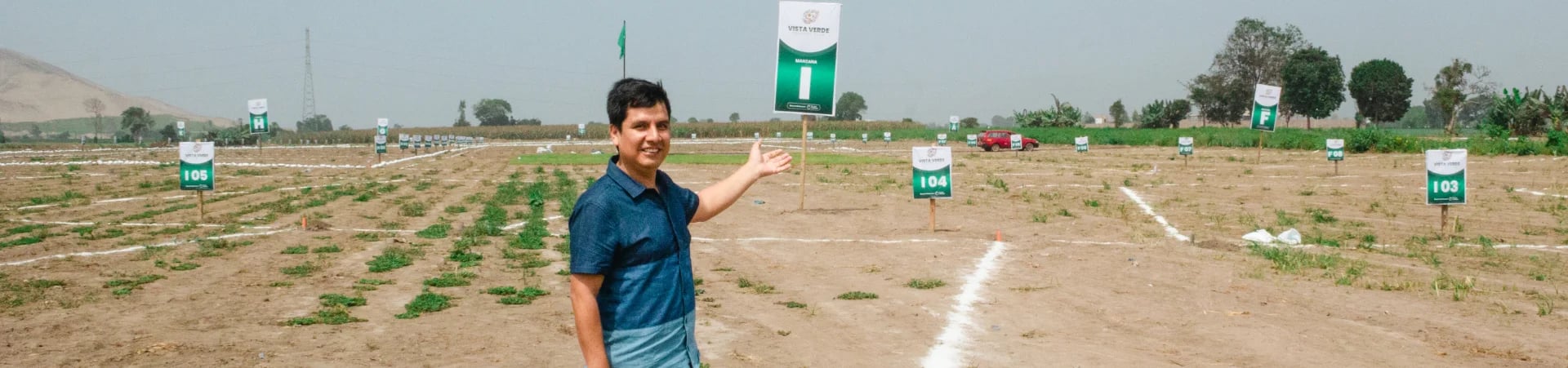 Lote 104 señalizado en Vista Verde