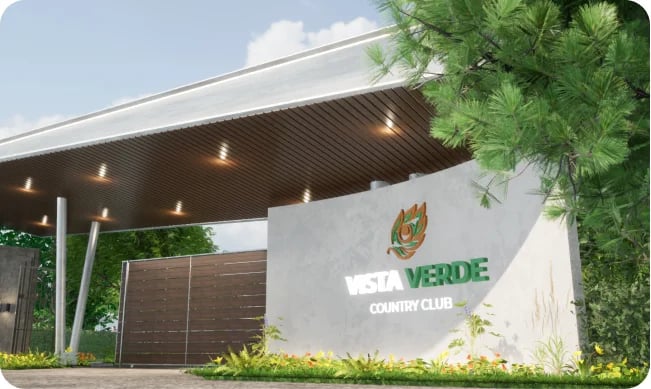 Pórtico de ingreso de Vista Verde Country Club