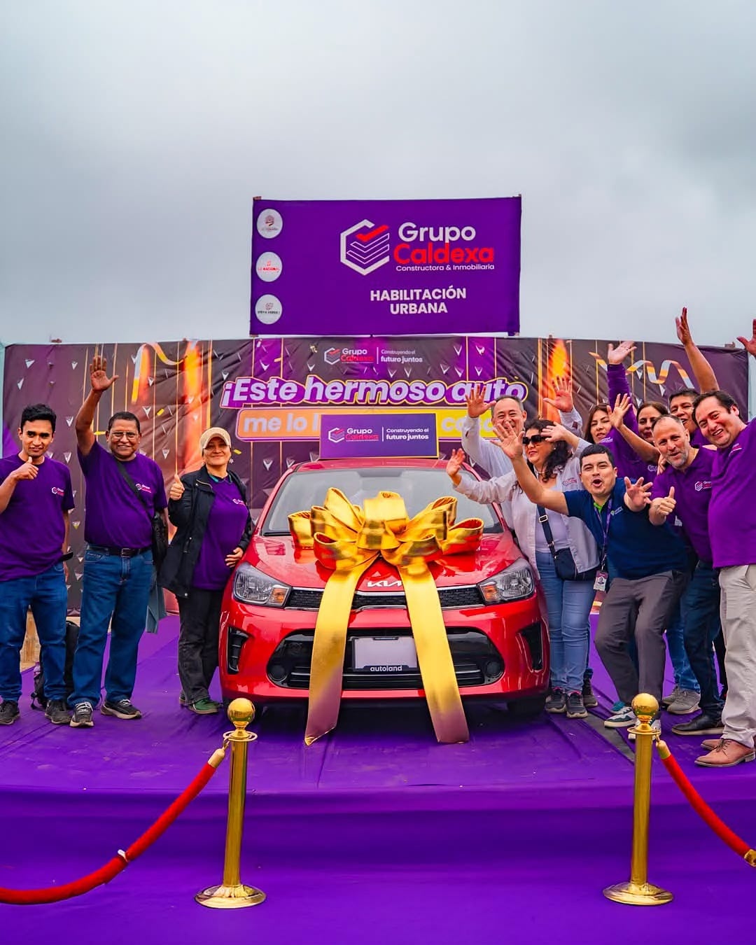 Sorteo de un auto entre clientes de Grupo Caldexa